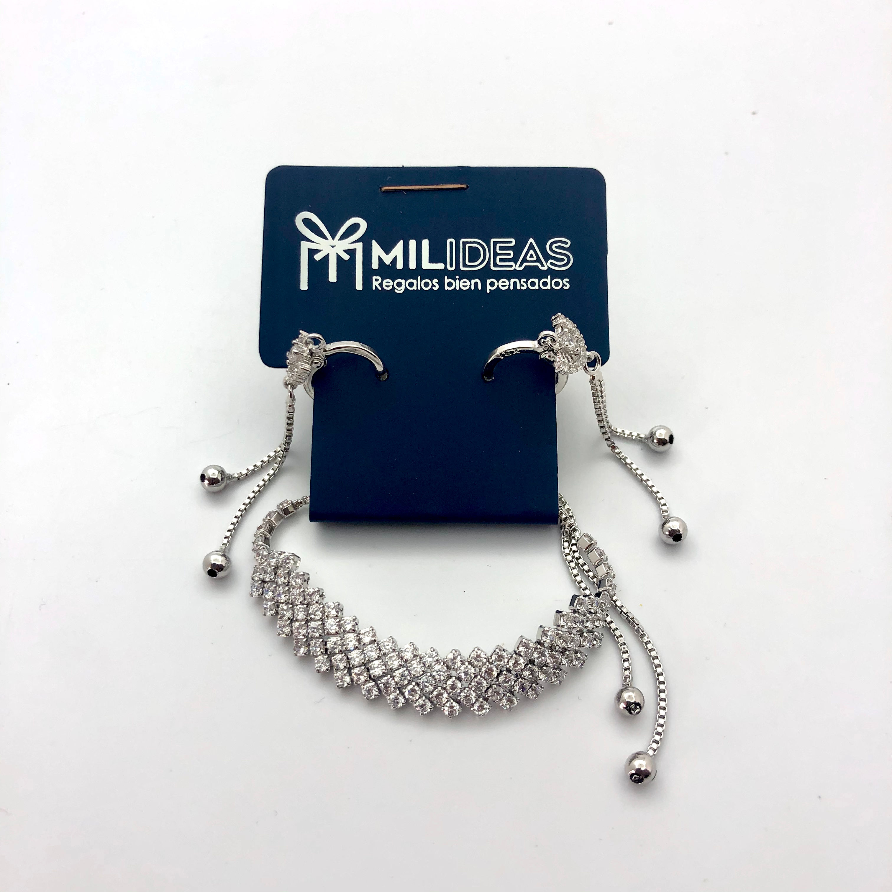 Pulsera Cover Gold + Aretes largos Cover Gold