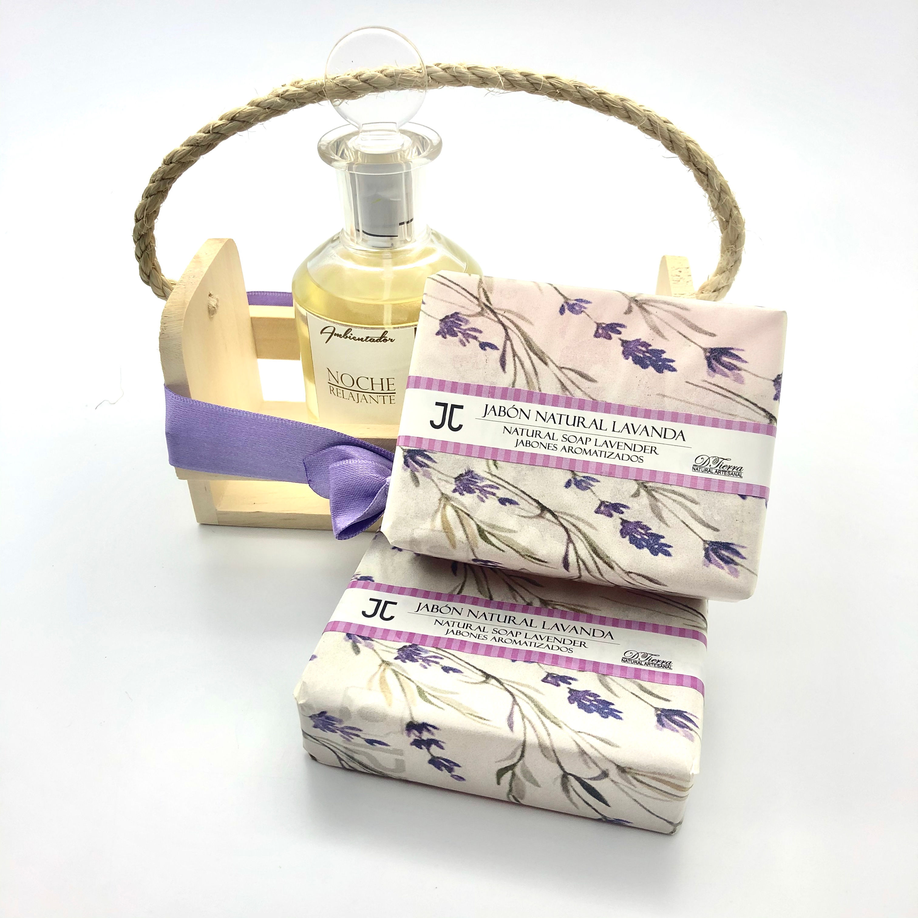 Kit Jabón Natural Lavanda y Ambientador Noche Relajante