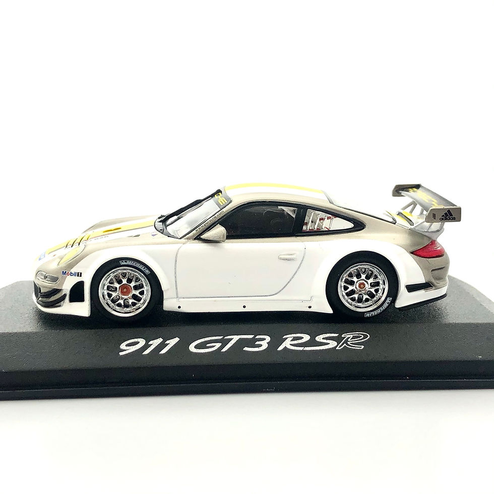 Miniatura: Porsche 911 RSR Modelo a escala 1:43 GT3 RSR Blanco/ Amarillo/ Gris