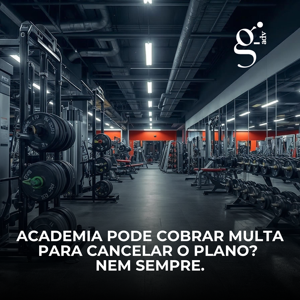 Academia pode cobrar multa para cancelar o plano? Nem sempre.