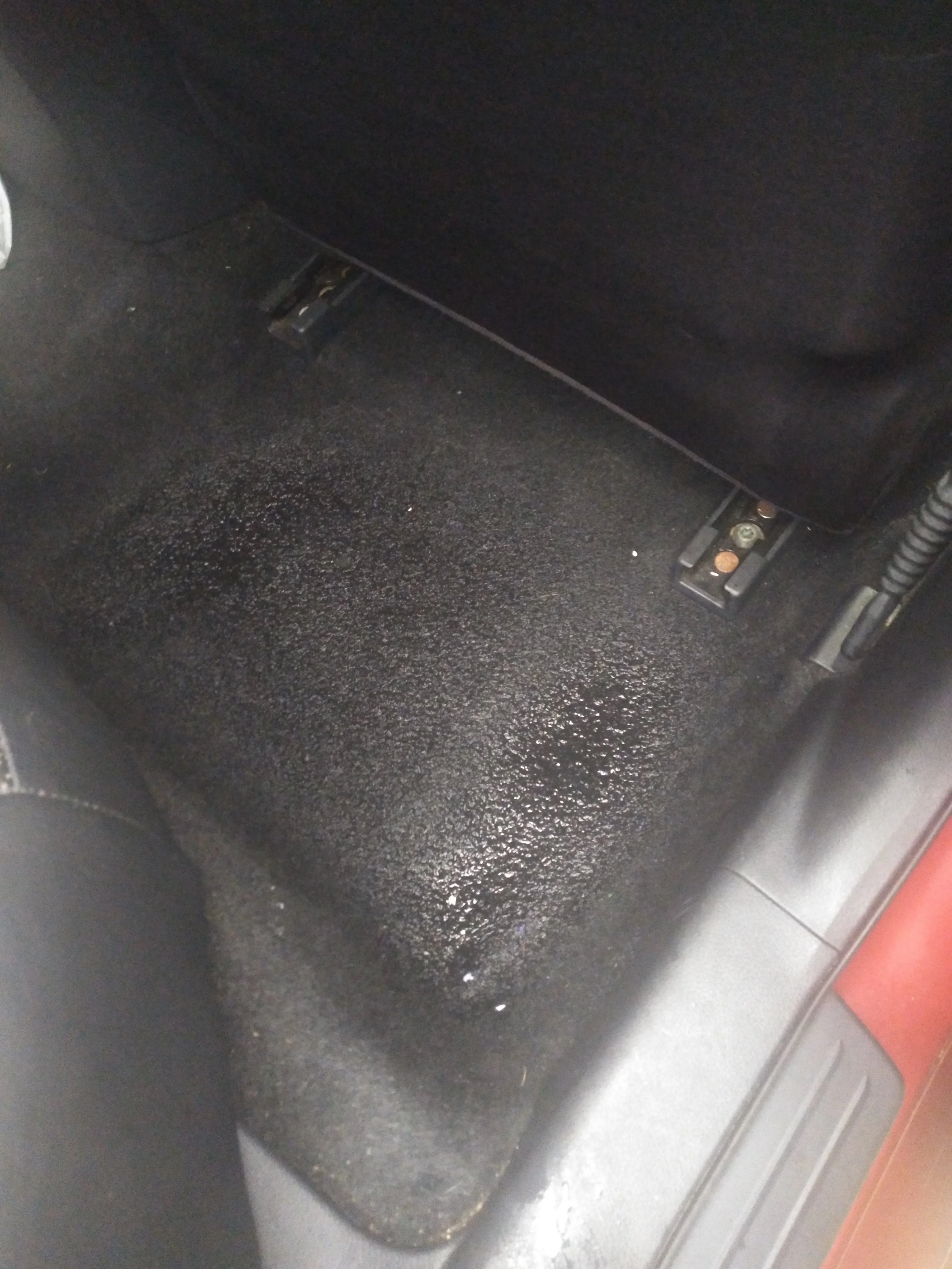 water on car floor