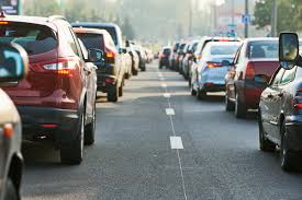 driving in heavy traffic