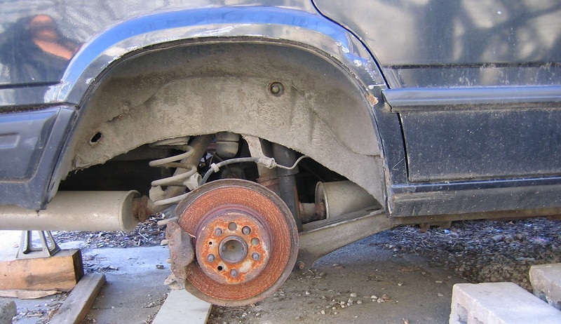 scrap cars without wheels