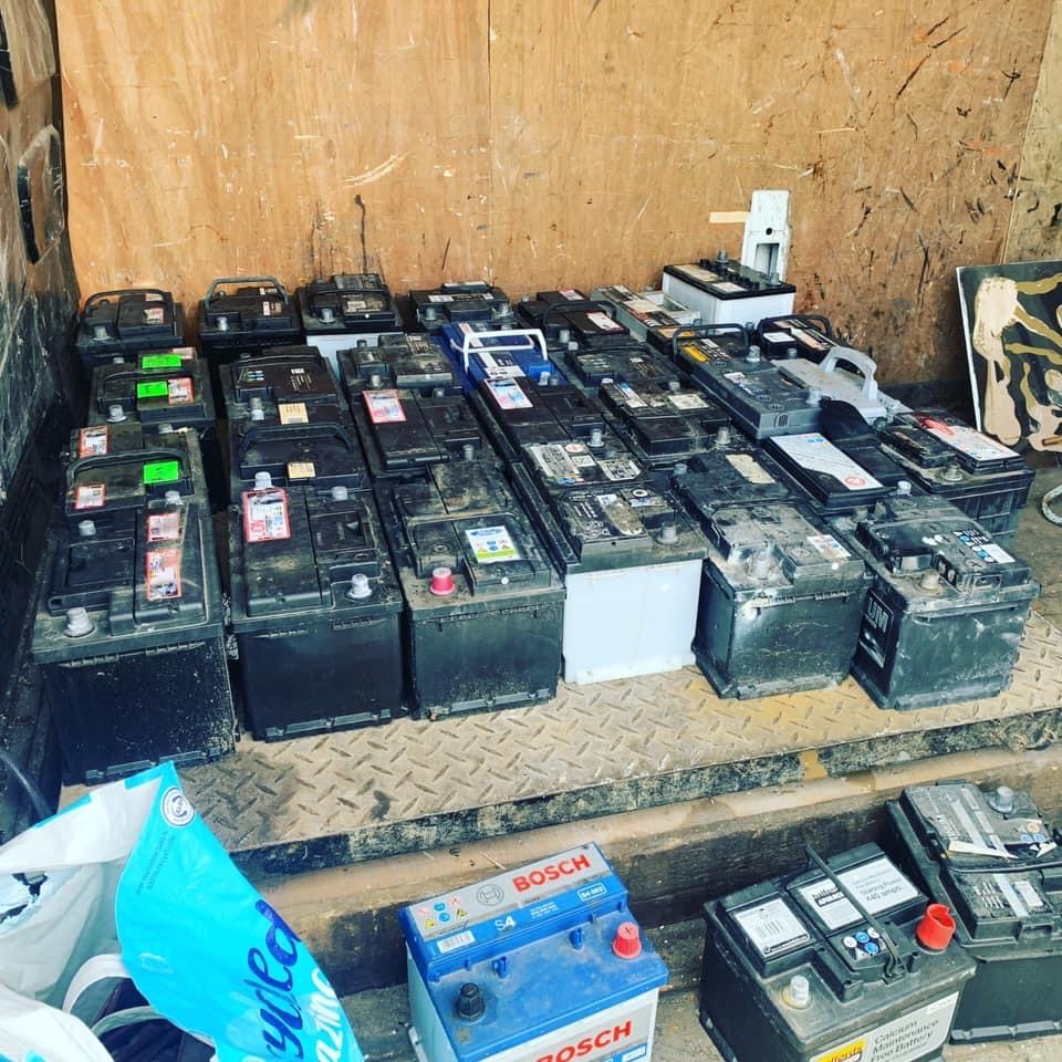 scrap car batteries