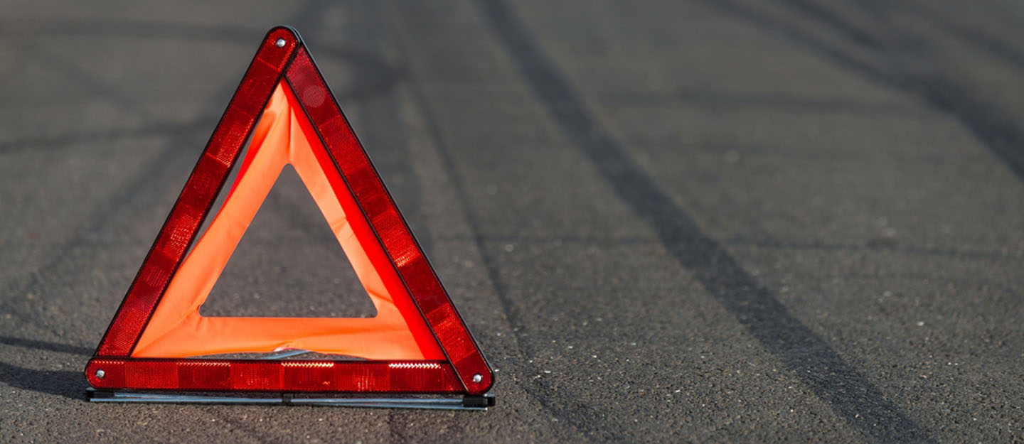car accident sign