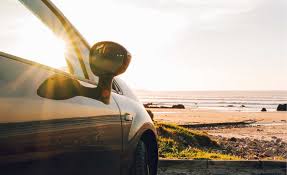 car in desert