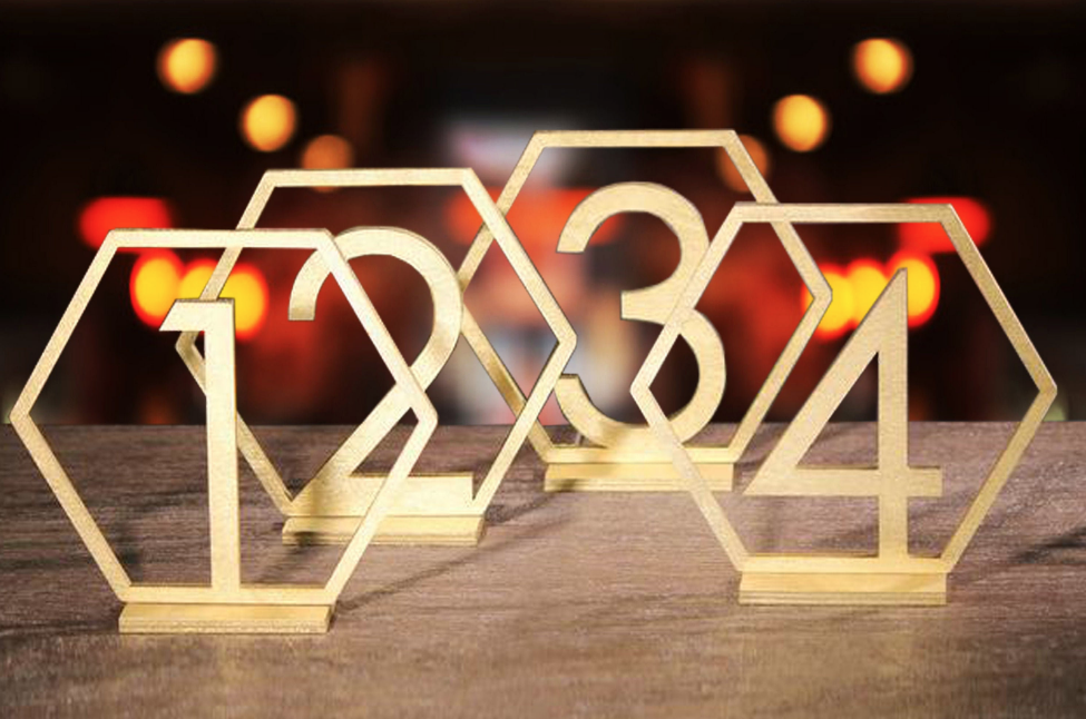 Gold Table Numbers