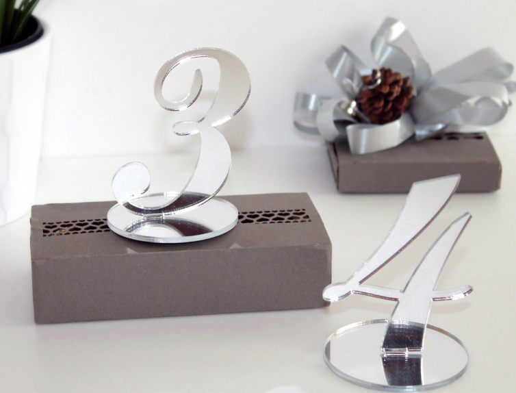 Silver Table Numbers