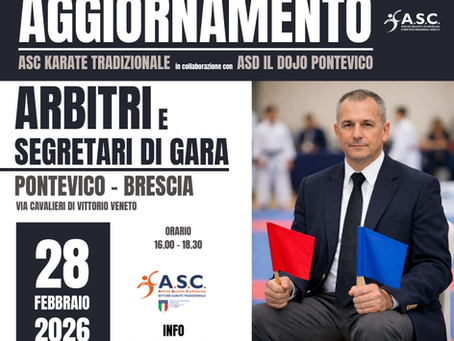 AGGIORNAMENTO ARBITRI E PDG - KARATE