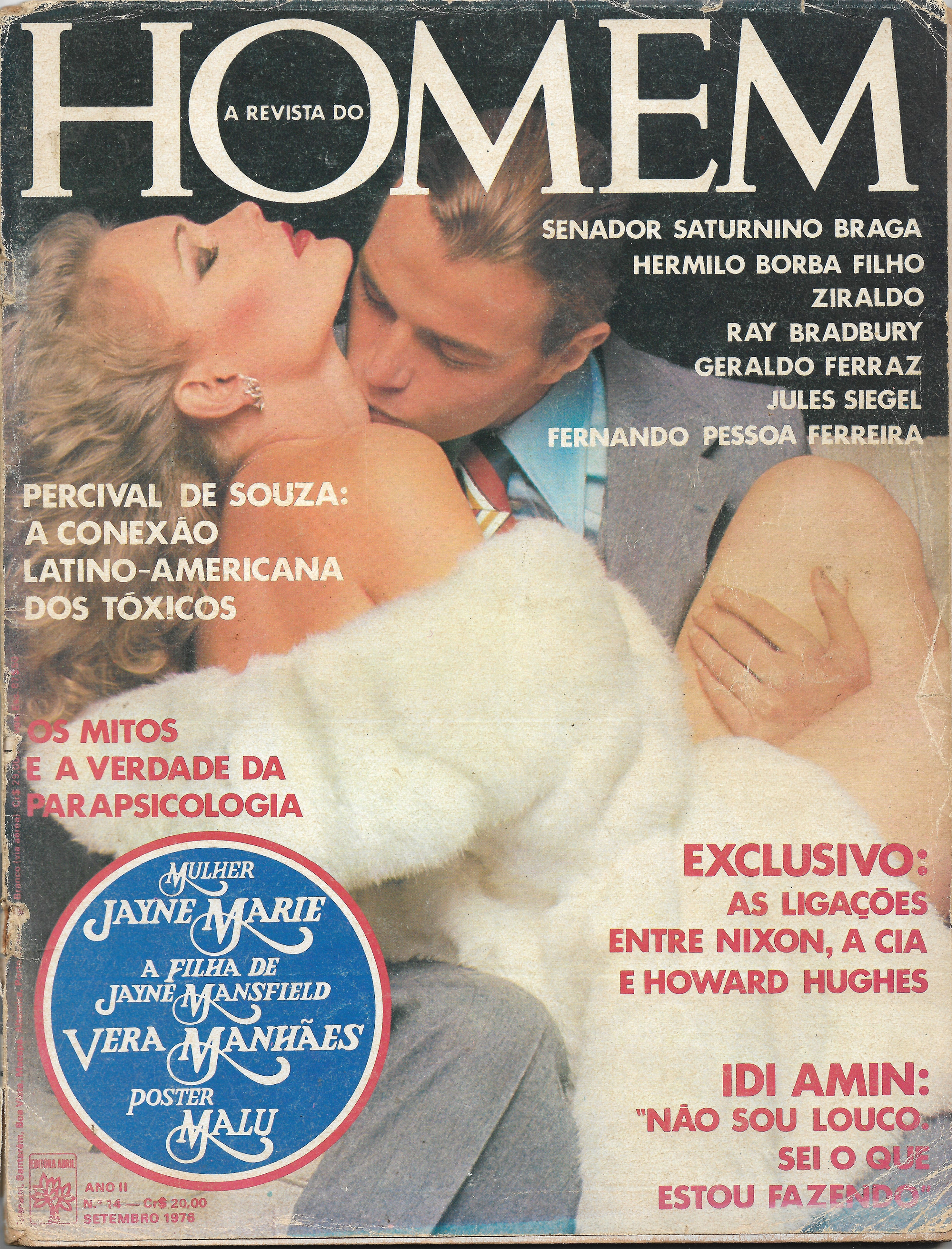 Playboy Brasil - Setembro/1976 - Nº 14 - Jayne Mansfield