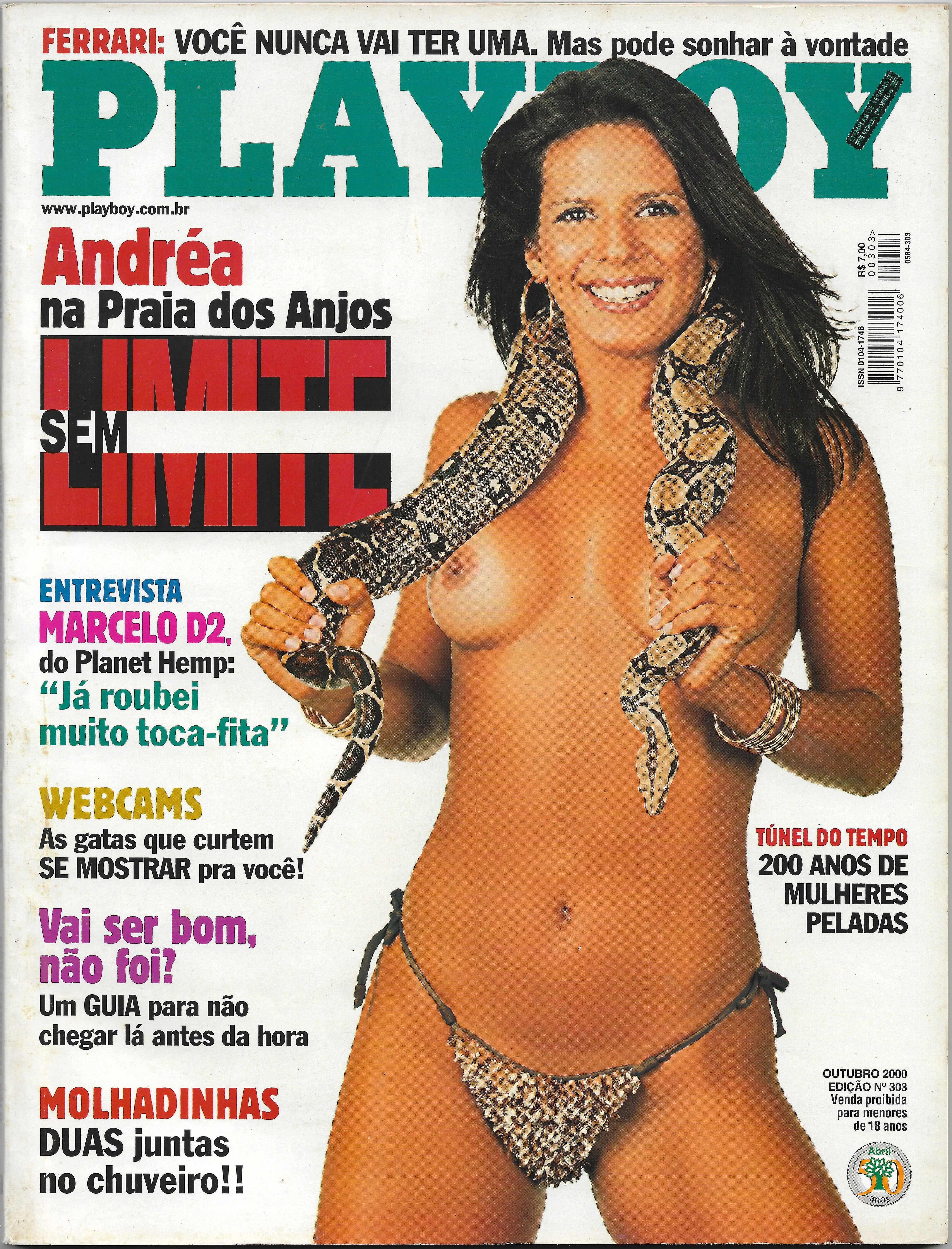 Playboy Brasil - Outubro/2000 - Nº 303 - Andréa Baptista