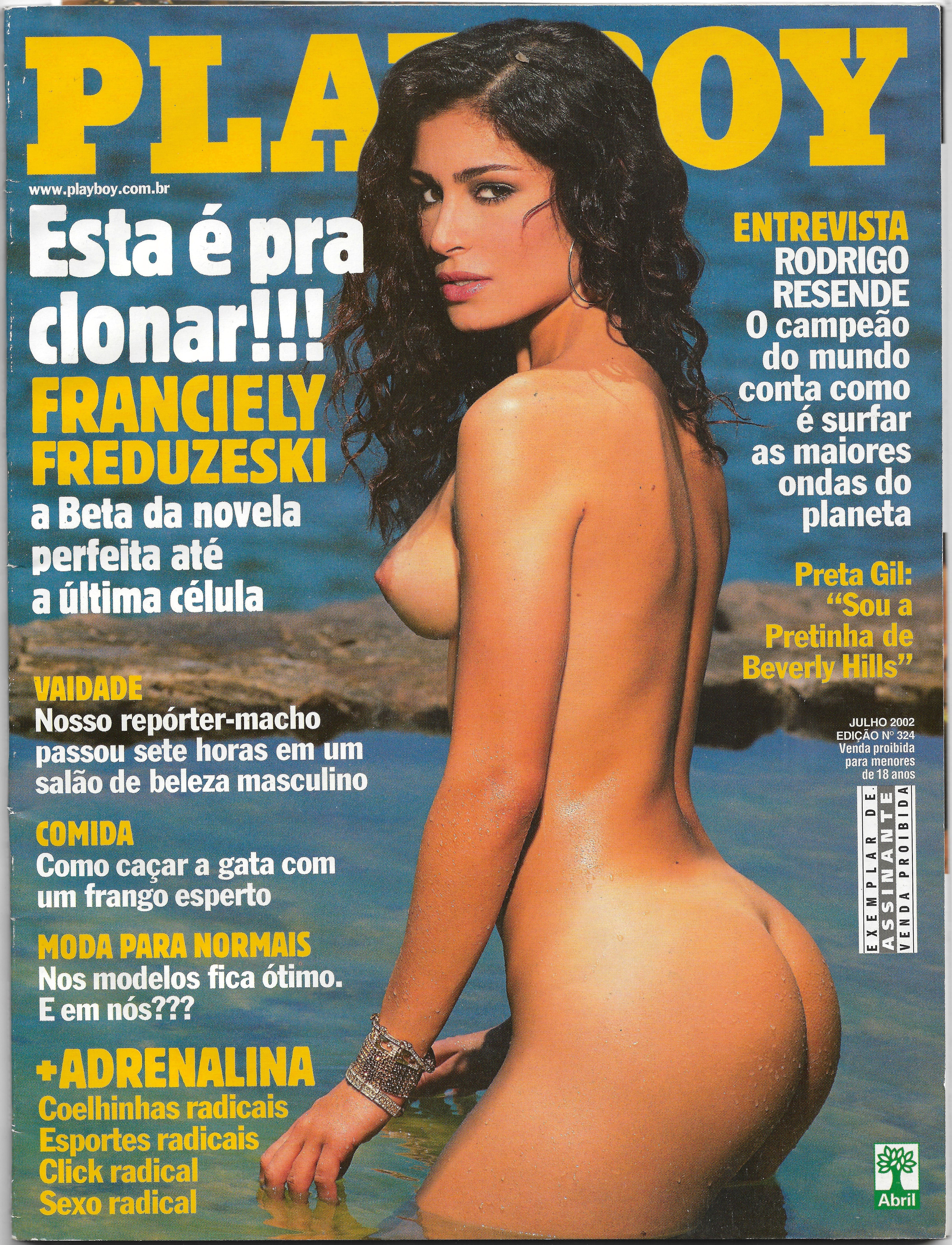 Playboy Brasil - Julho/2002 - Nº 324 - Franciely Freduzeski