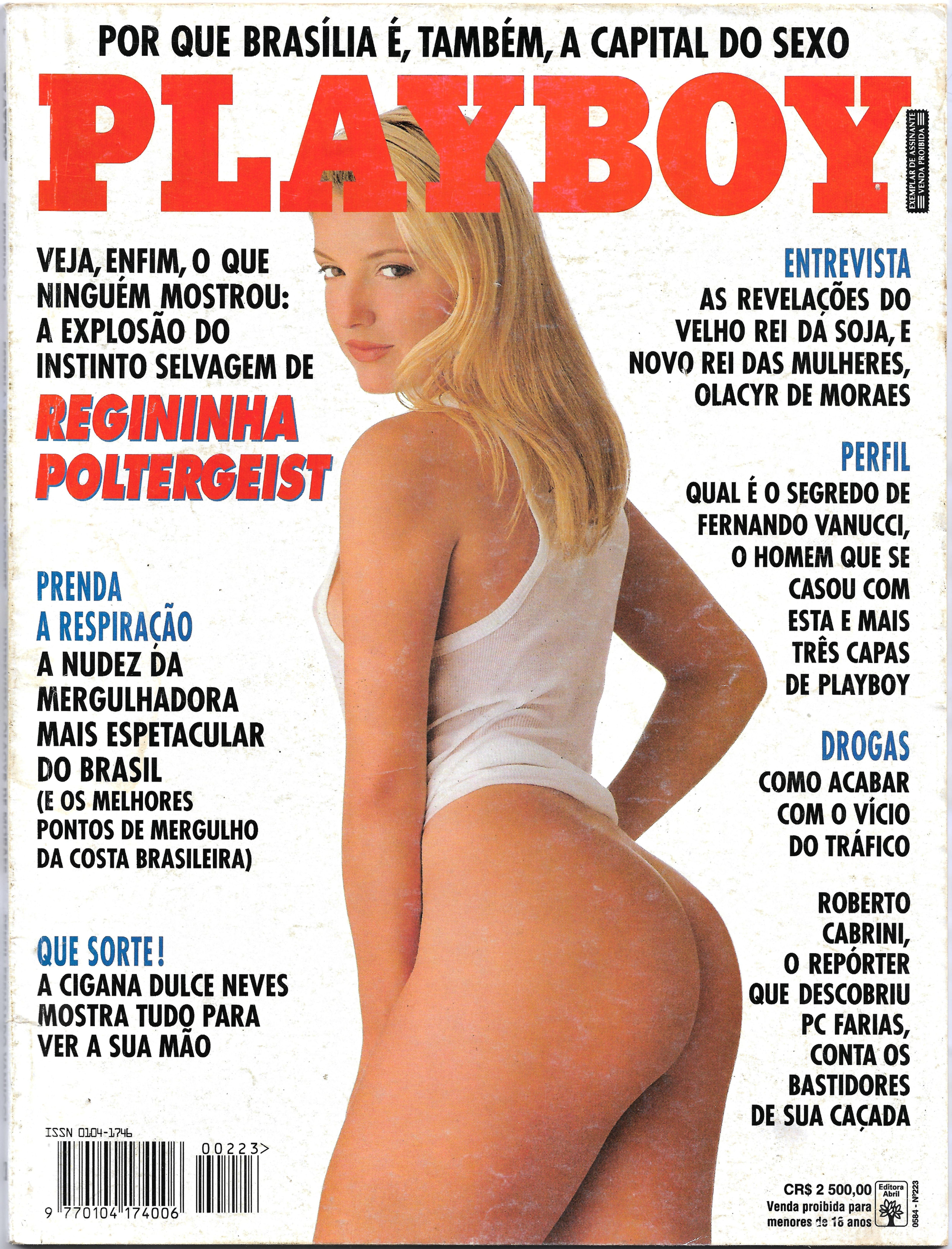 Playboy Brasil - Fevereiro/1994 - Nº 223 - Regininha Poltergeist