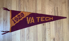 Antique Virginia Tech pennant