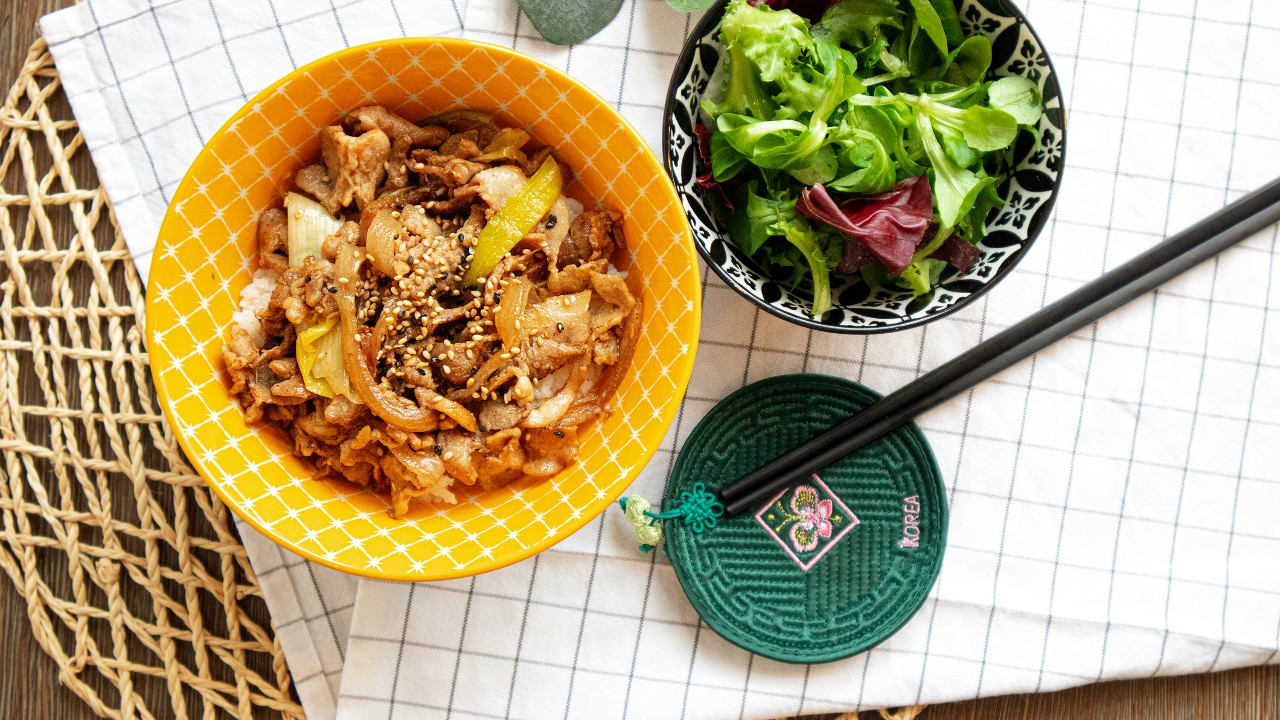 Arranged Food and Objects