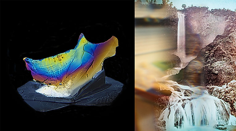 Time Structure Diptych XVII by Brandon Hudson