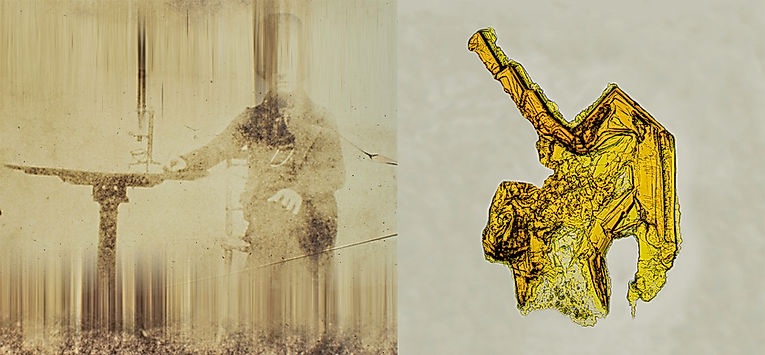 Time Structure Diptych XII by Brandon Hudson