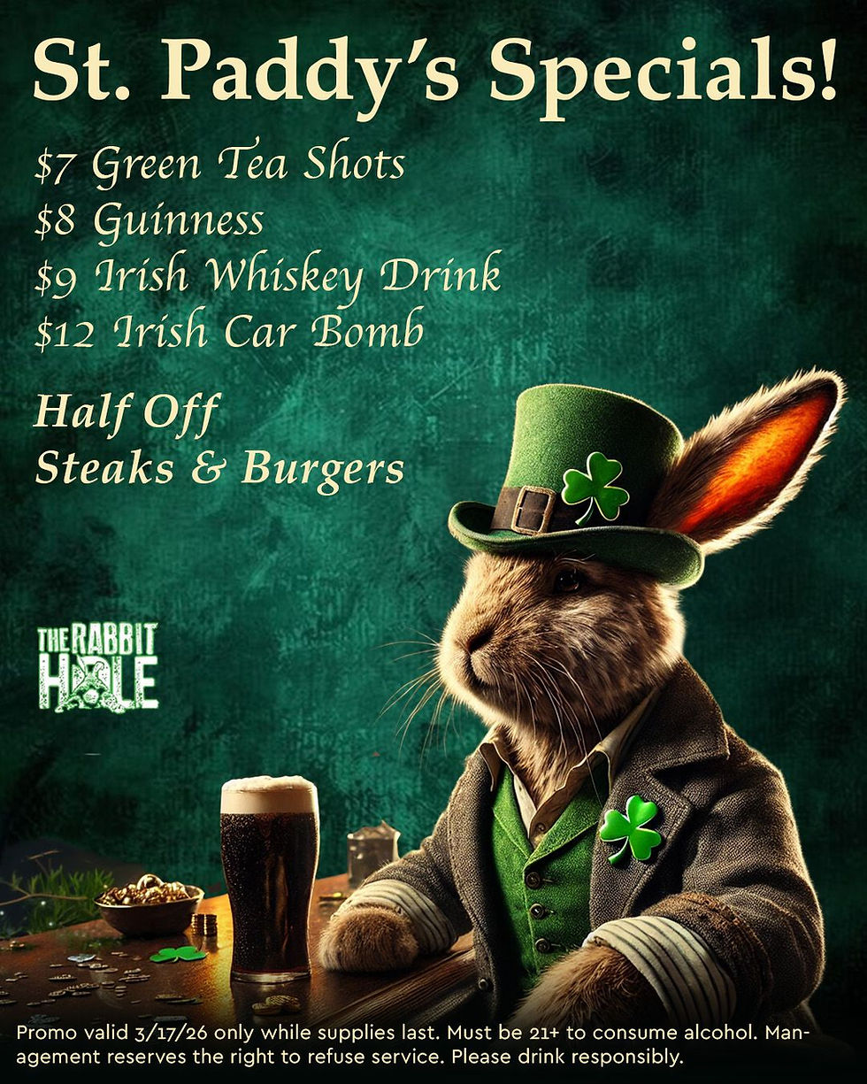 St. Patrick’s Day Specials