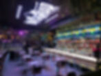 Photo of the vast open bar