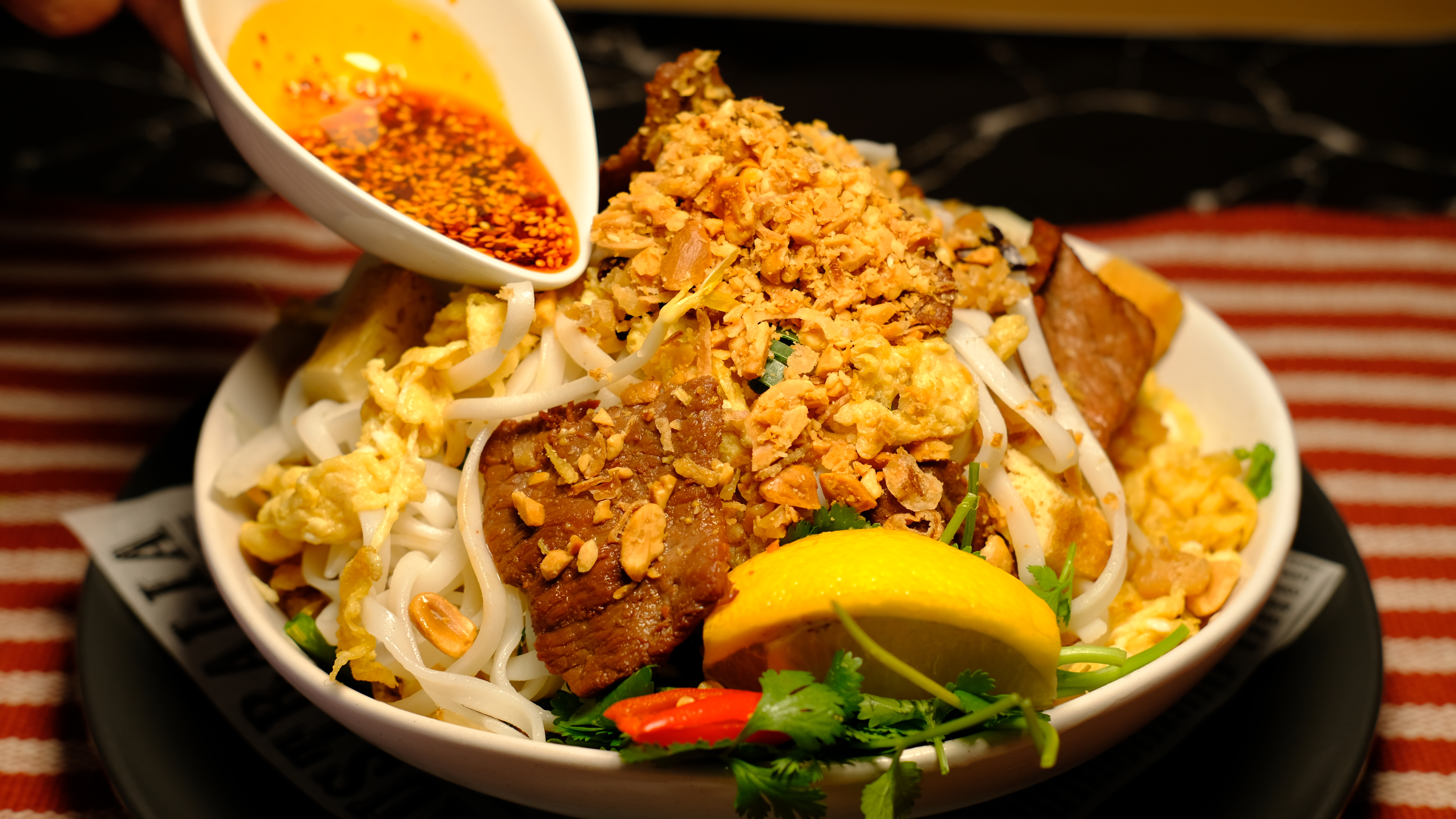 Arranged Food and Objects