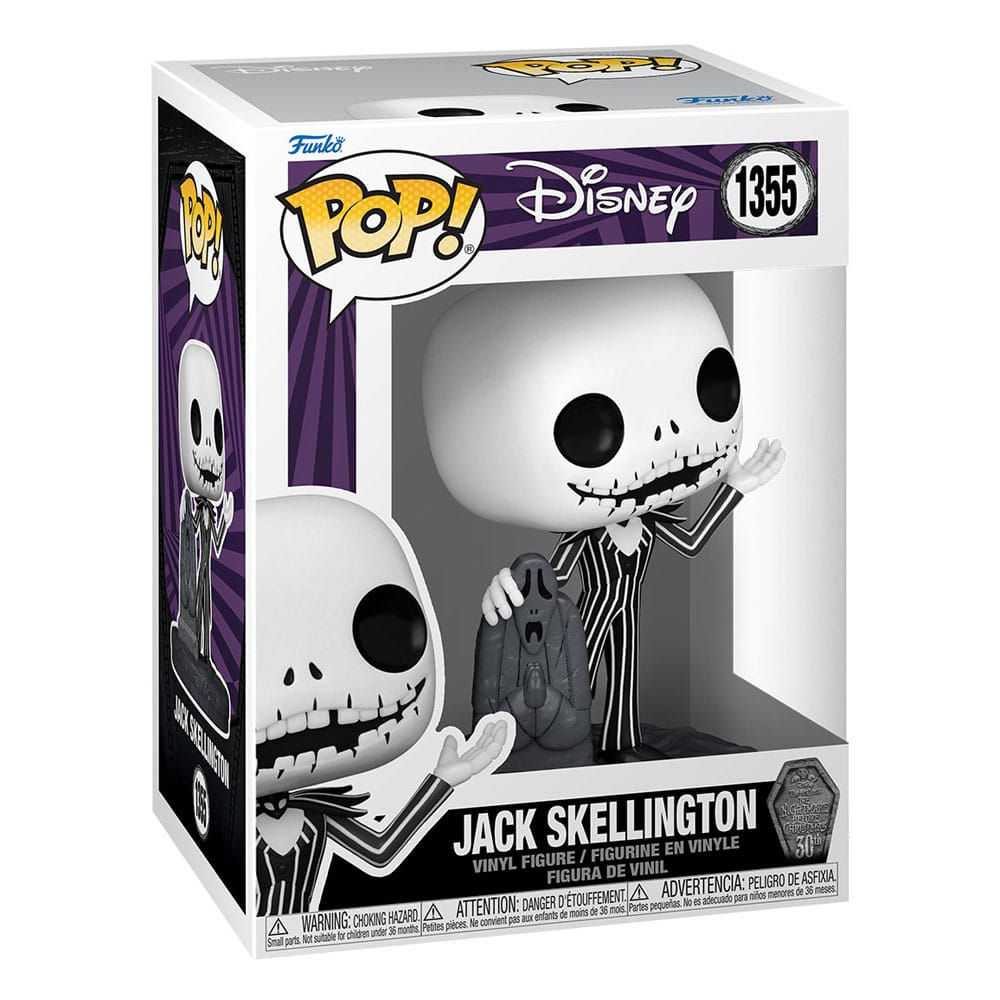 1355 Nightmare before Christmas 30th POP! Vinyl Figure Jack w/Gravestone 9 cm