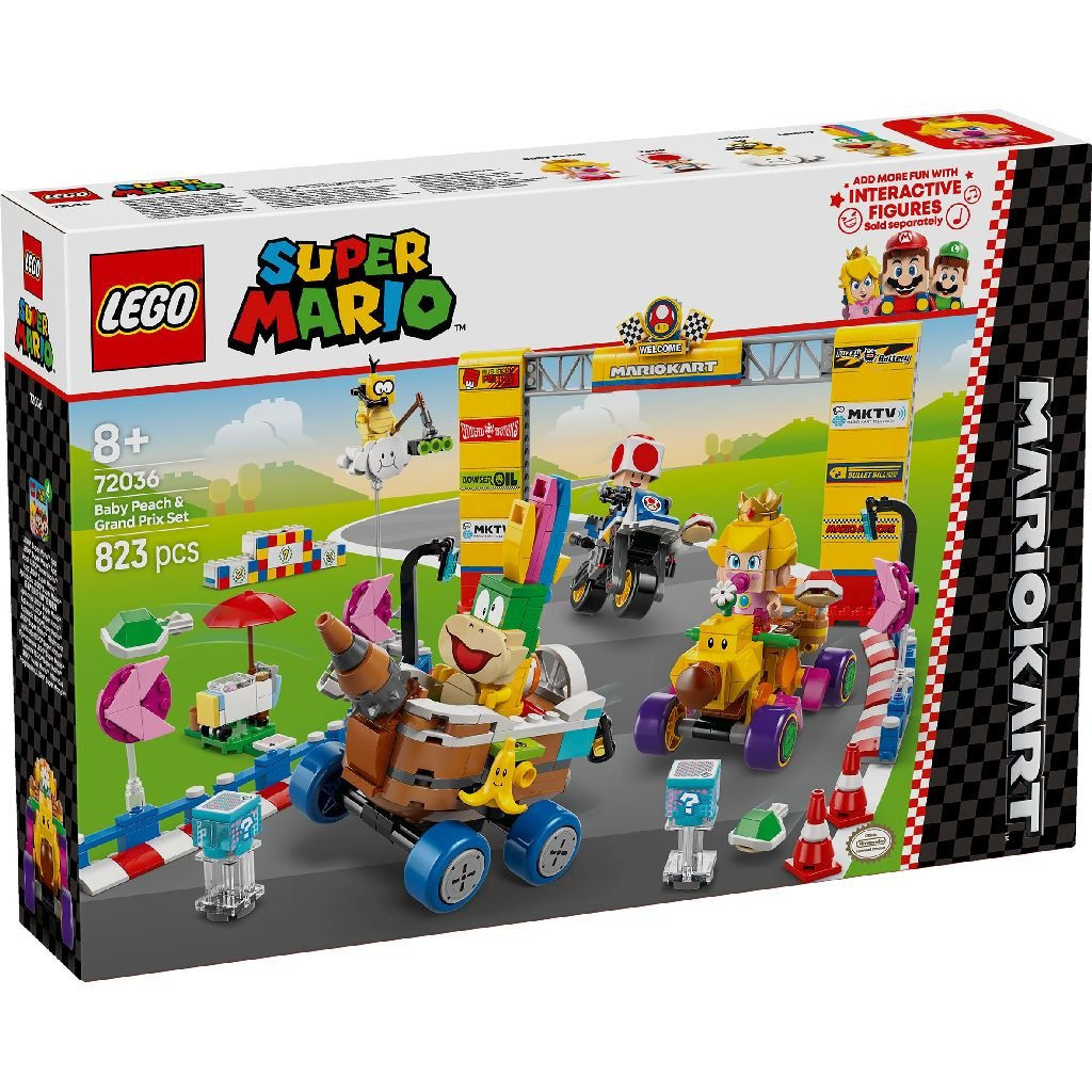 72036 Mario Kart Baby Peach & Grand Prix Set