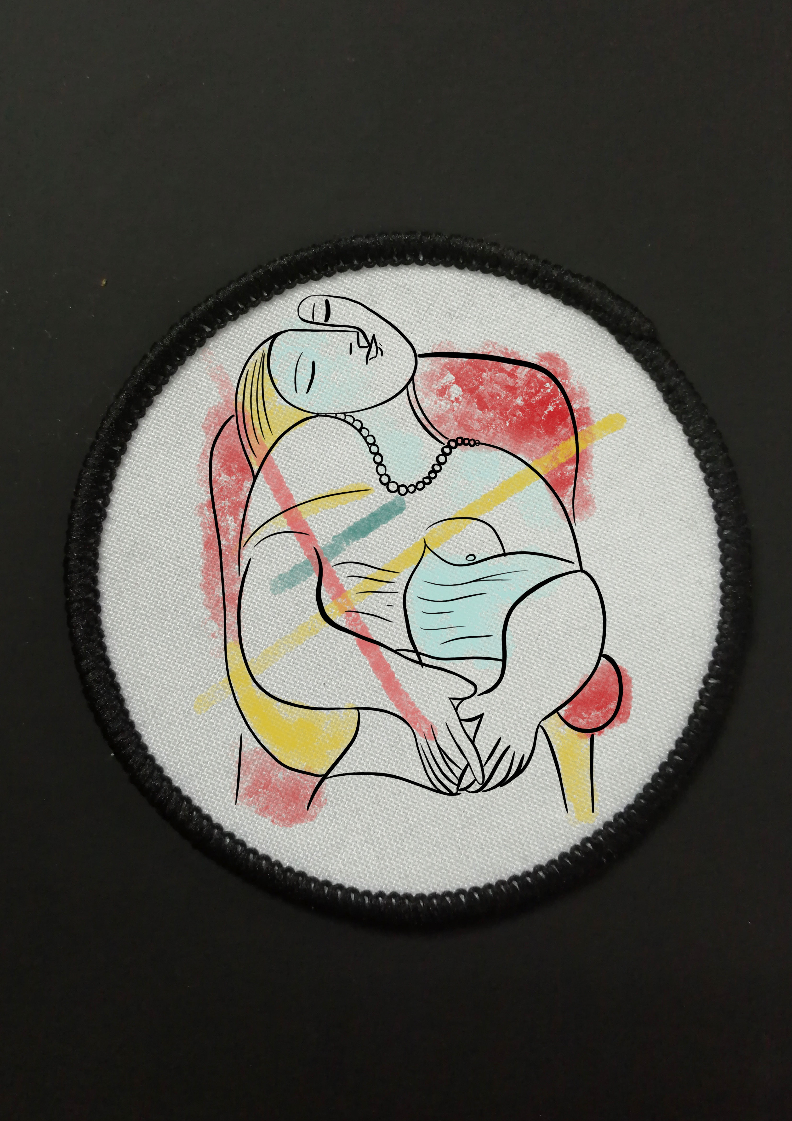 Parche textil - Joven dormida de Picasso