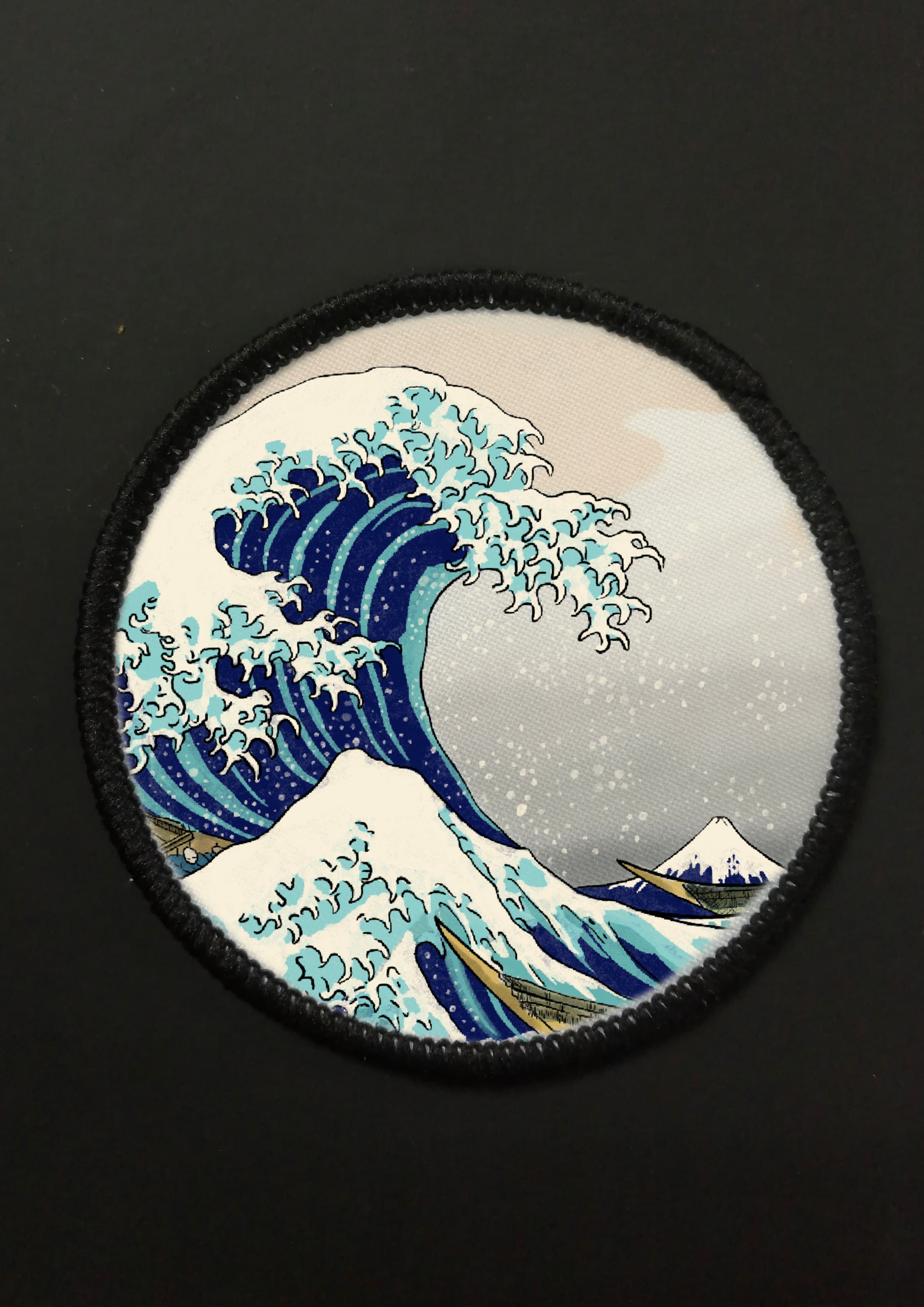 Parche textil - La gran ola de Kanagawa