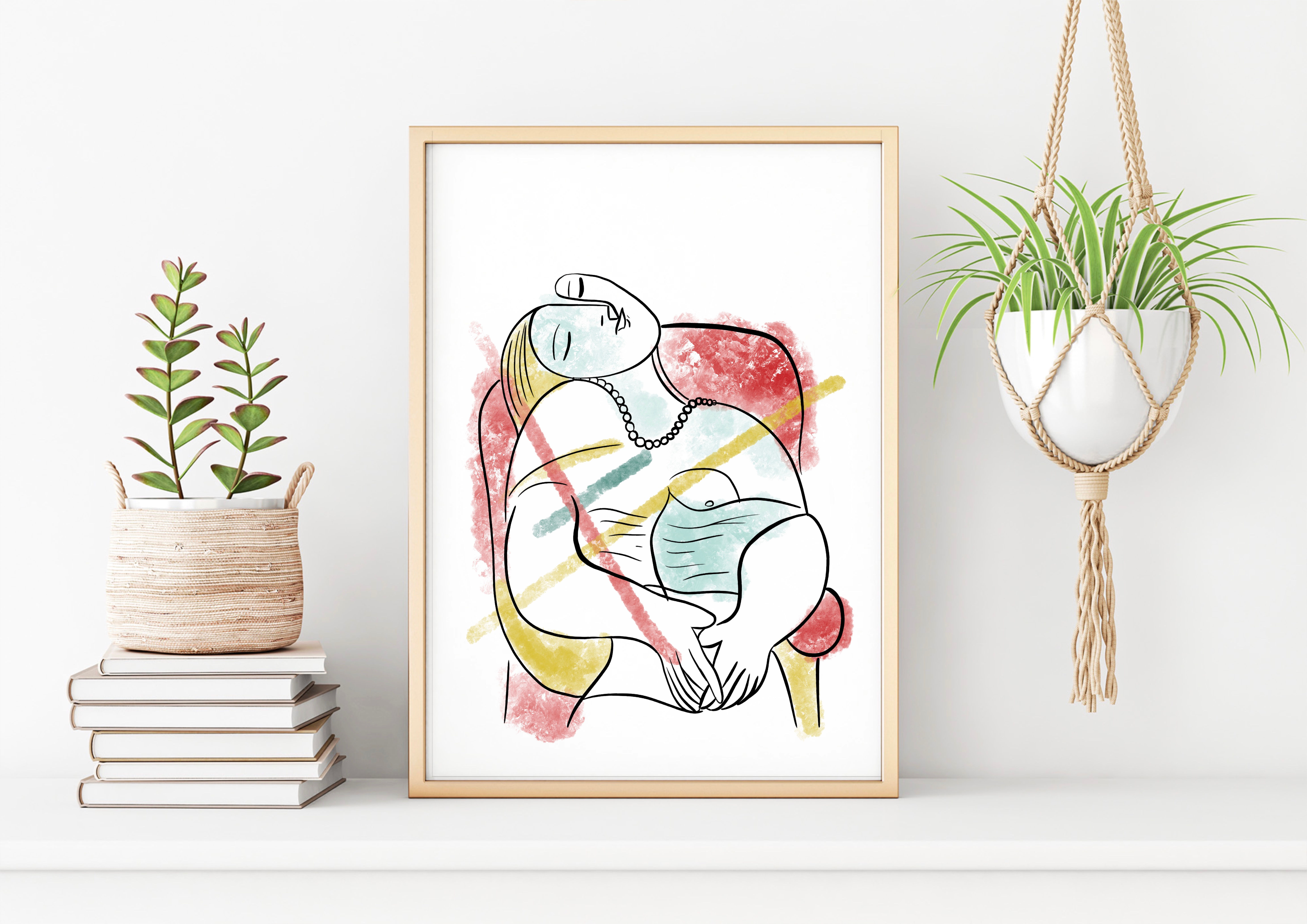 Print A4 - Joven dormida de Picasso