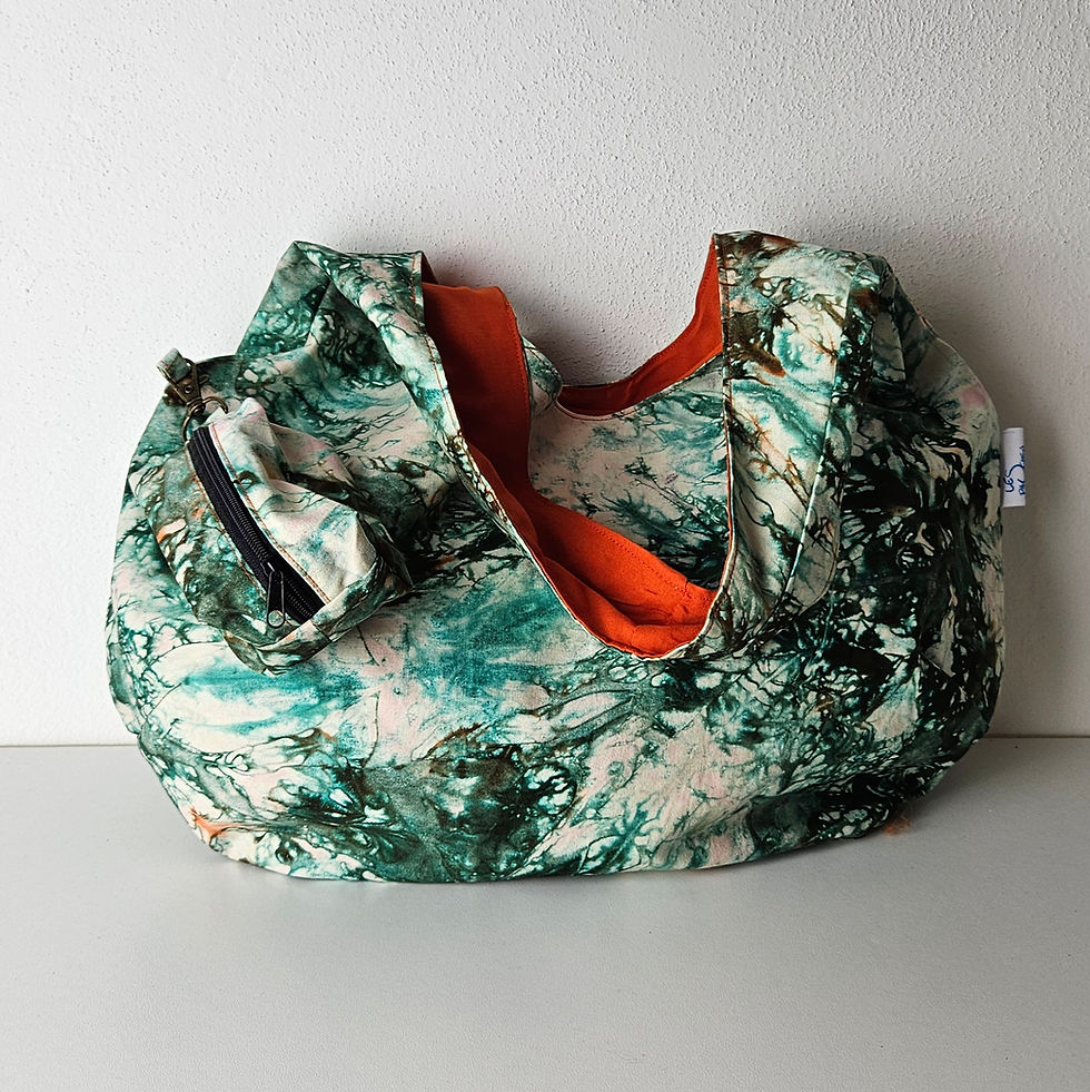 Miniatura: Hobo Bag Regular - African green batik