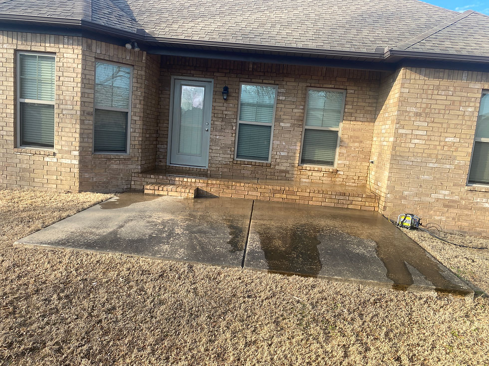 Pressure Washing - Patio (before)