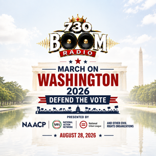 Washington mall background with advertising march on washinton NAACP defend the vote aug 28, 2026