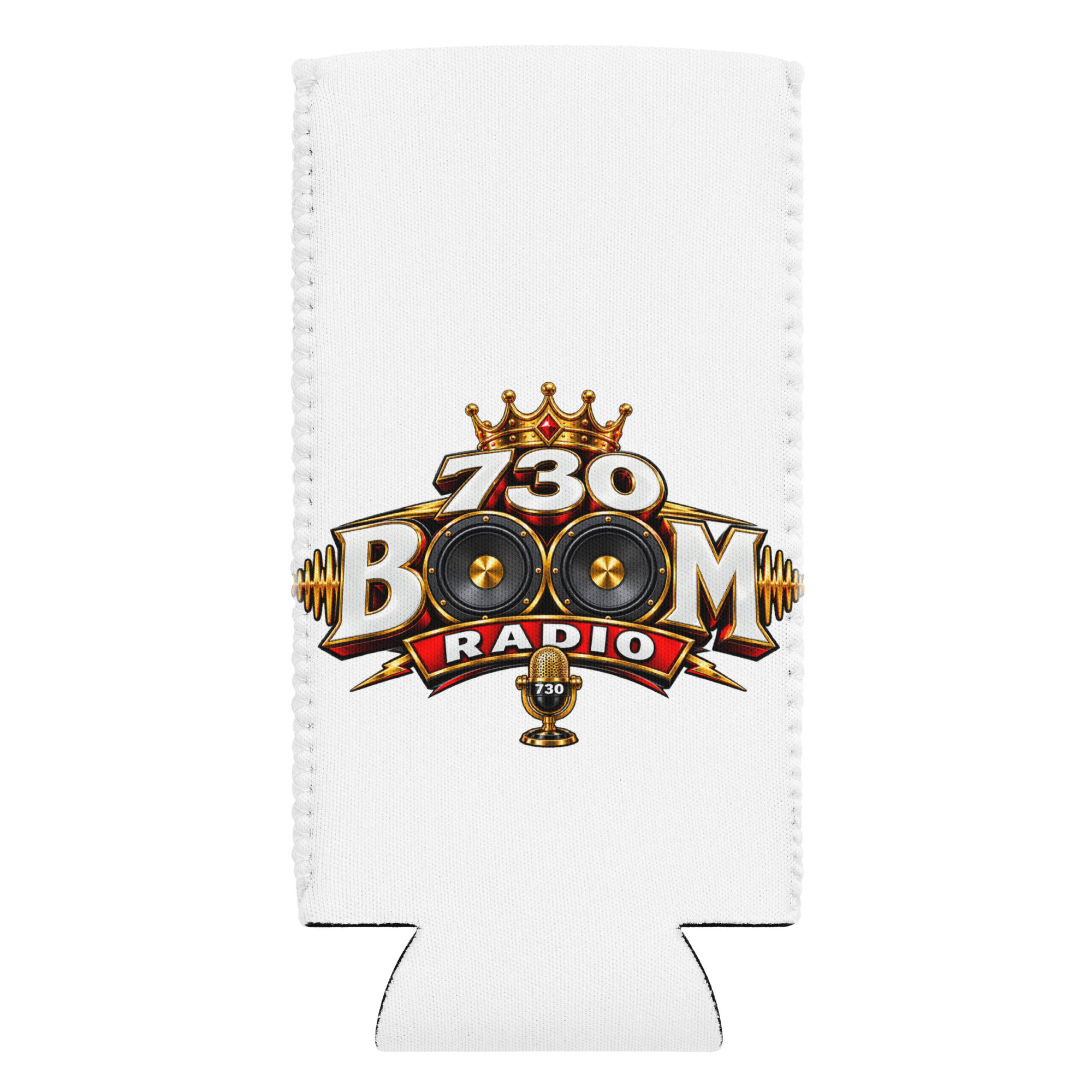 730 Boom logo Can cooler