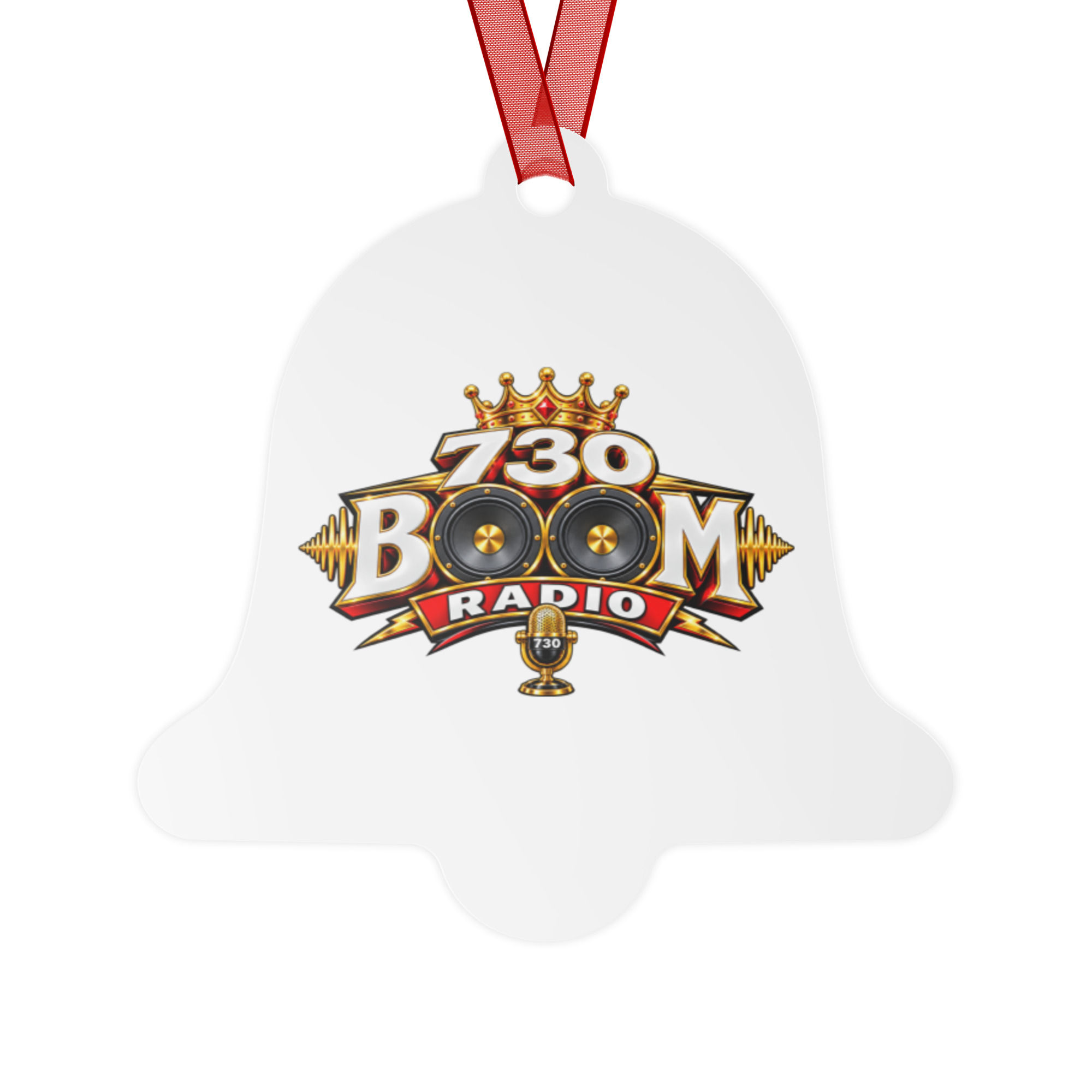 730 Boom Radio logo Double-sided ceramic ornaments