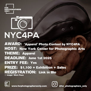 NYC4PA - "Apparel" International Juried Photography Call for Entry