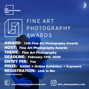 Fine Art Photography Awards - Call for Entries for 12th Edition