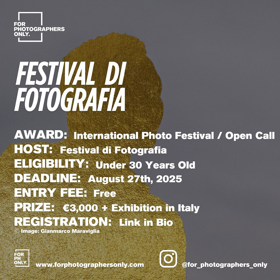 Festival di Fotografia - International Open Call