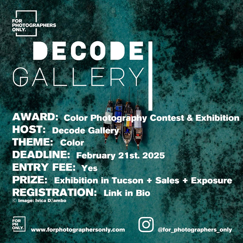 Decode Gallery - ''Color'' Photography Contest & Exhibition