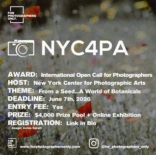 NYC4PA - "From A Seed...A World of Botanicals" Call for Entries