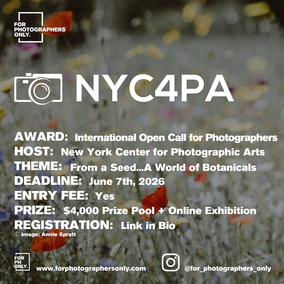 NYC4PA - "From A Seed...A World of Botanicals" International Juried Photography Call for Entry