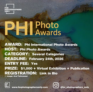 Phi Photo Awards - International Photography Awards Call for Entries