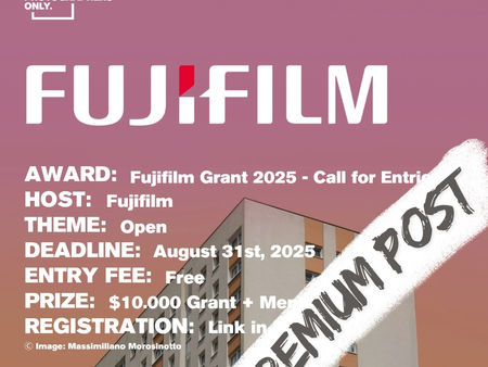 Fujifilm Grant 2025 - Call for Entries