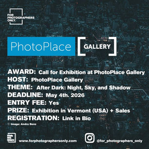 PhotoPlace Gallery - Call for Exhibition 2026