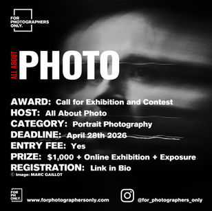 All About Photo Magazine - "Portrait" Photography Contest 2026