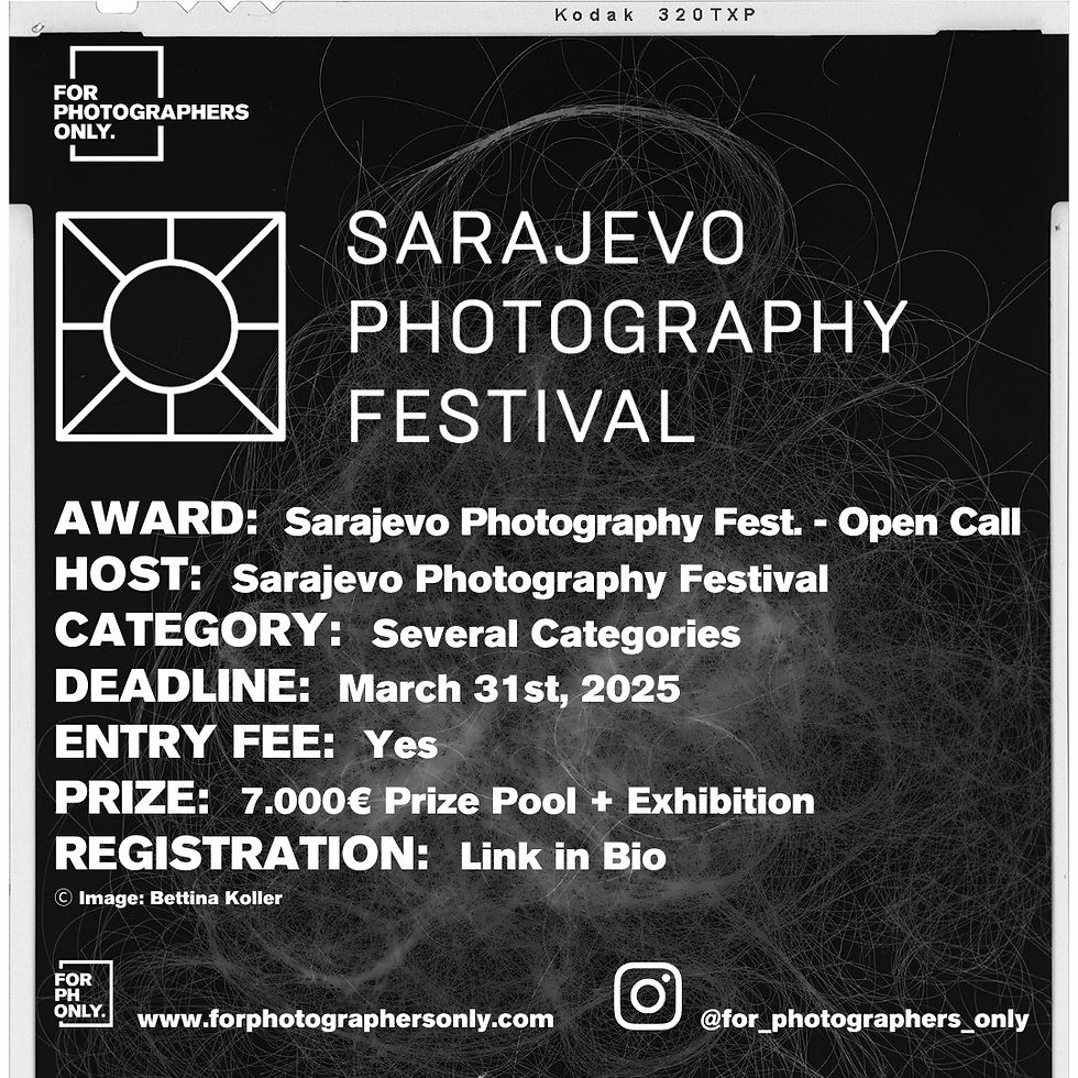 Sarajevo Photography Festival 2025 - Call for Entries