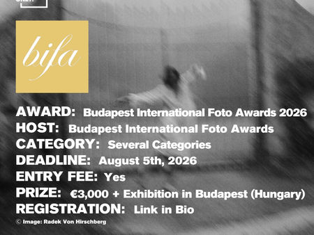 Budapest International Foto Awards 2026 - Call for Entries