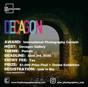 Decagon Gallery - "Portal: At the Edge of Becoming" International Photography Exhibition