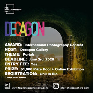 Decagon Gallery - "Portal: At the Edge of Becoming" International Photography Exhibition