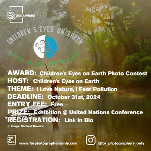 Children's Eyes on Earth International Photography Contest 2024