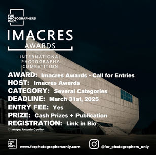 IMACRES Awards 2025 - Call for Entries